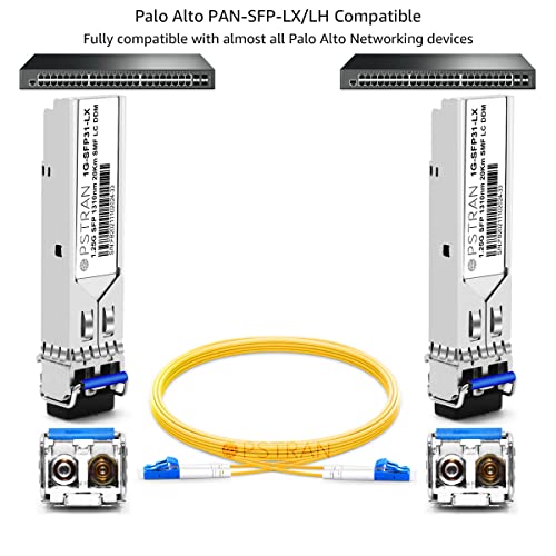 Image of 1000BASE-LX /LH SFP Optical Transceiver Module Compatible with Palo Alto Networks PAN-SFP-LX /LH 1310nm 20km DDM Duplex LC SMF