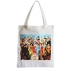 French Unicorn Tote bag Sac Shopping The beatles st peppers musique Album Pop 70’s - Les Beatles, Paul McCartney, John Lennon, RIngo Starr, George Harrison