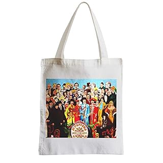 French Unicorn Tote bag Sac Shopping The beatles st peppers musique Album Pop 70’s - Les Beatles, Paul McCartney, John Lennon, RIngo Starr, George Harrison