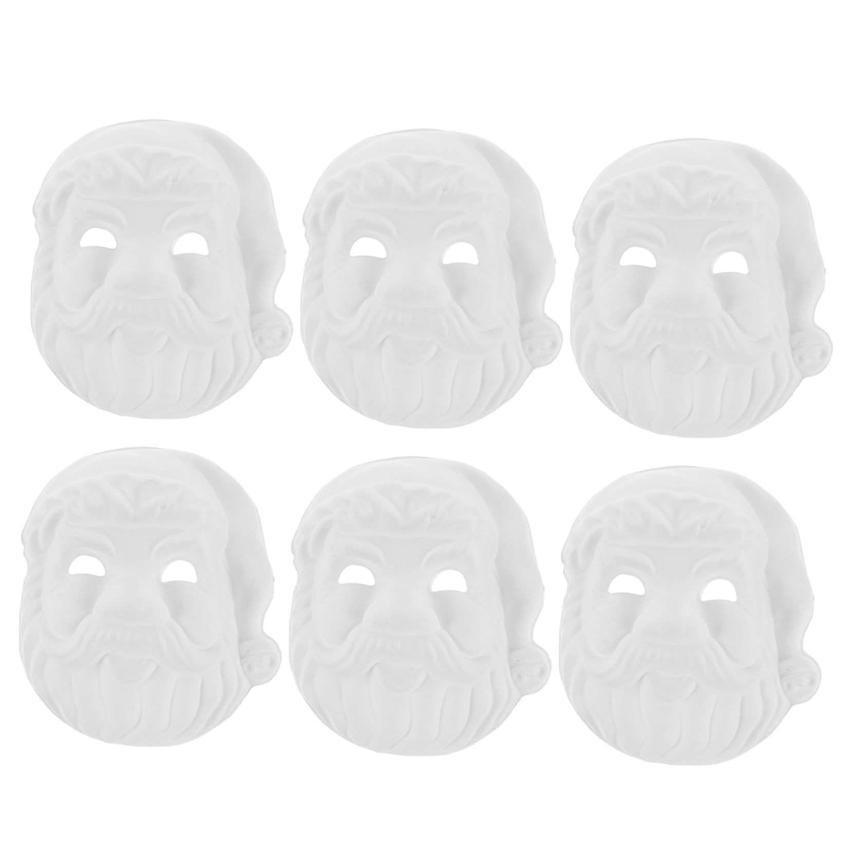 Alasum 30pezzi Maschere Di Carta Santa Claus Fai Te Da Maschere Bianche Per Decorare Per Feste Di Natale Compleanni Carnevali e Eventi Creativi