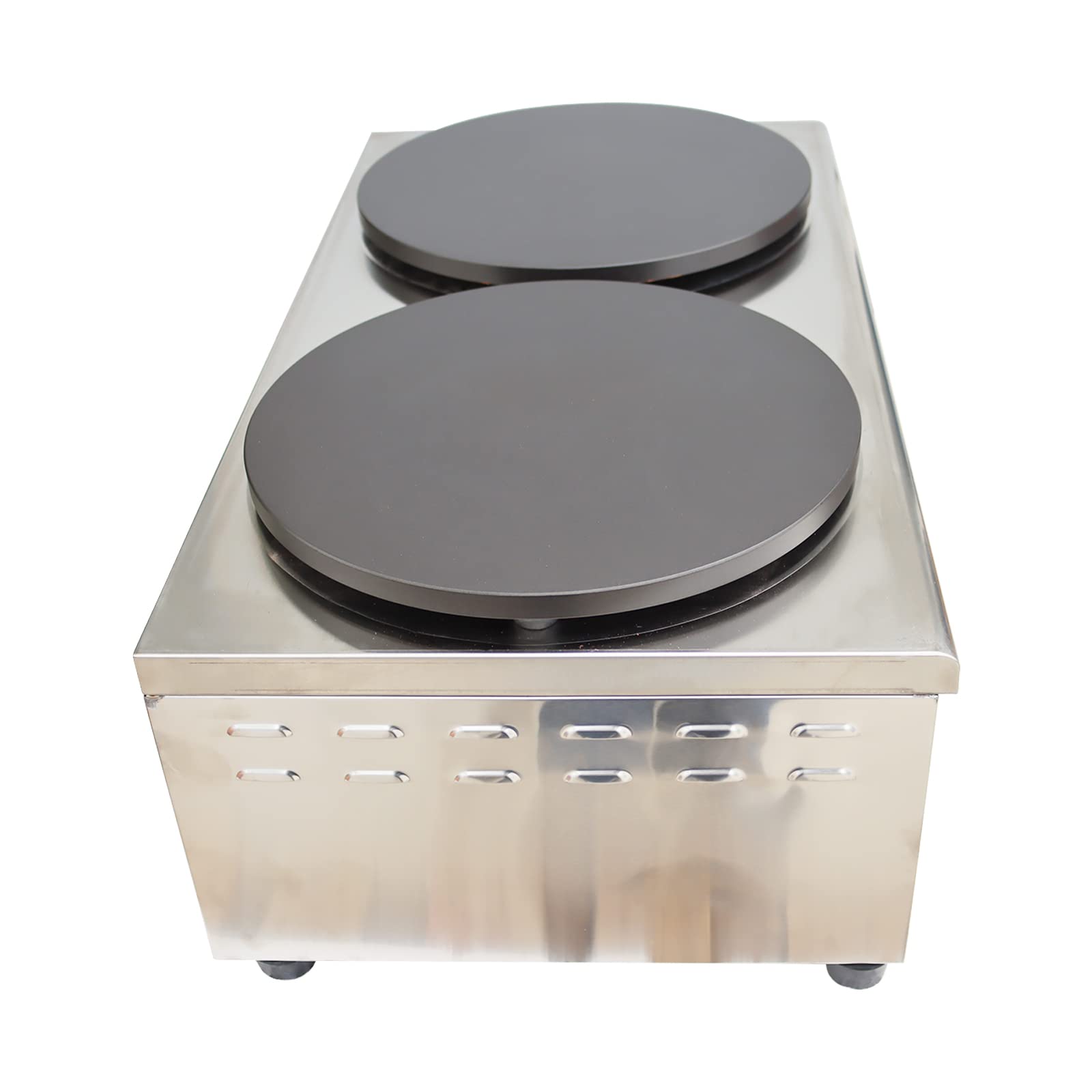 Double Headed Crepes Maker, 15.7" Diameter Baking Pan, Commercial Pancake Fruit Machine, LPG 2800PA, Furnace Pancake, Non Stick Coating