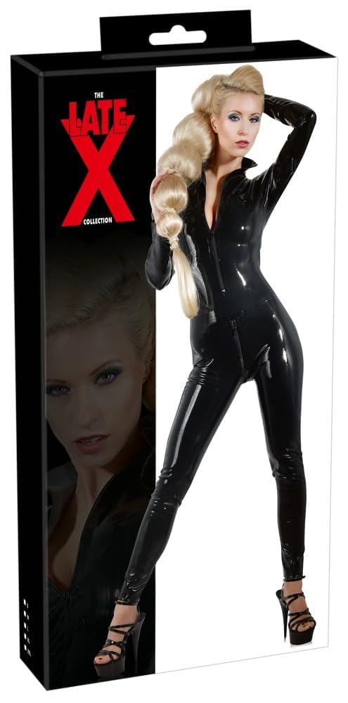 The Latex Collection Latex Catsuit, Black, Medium