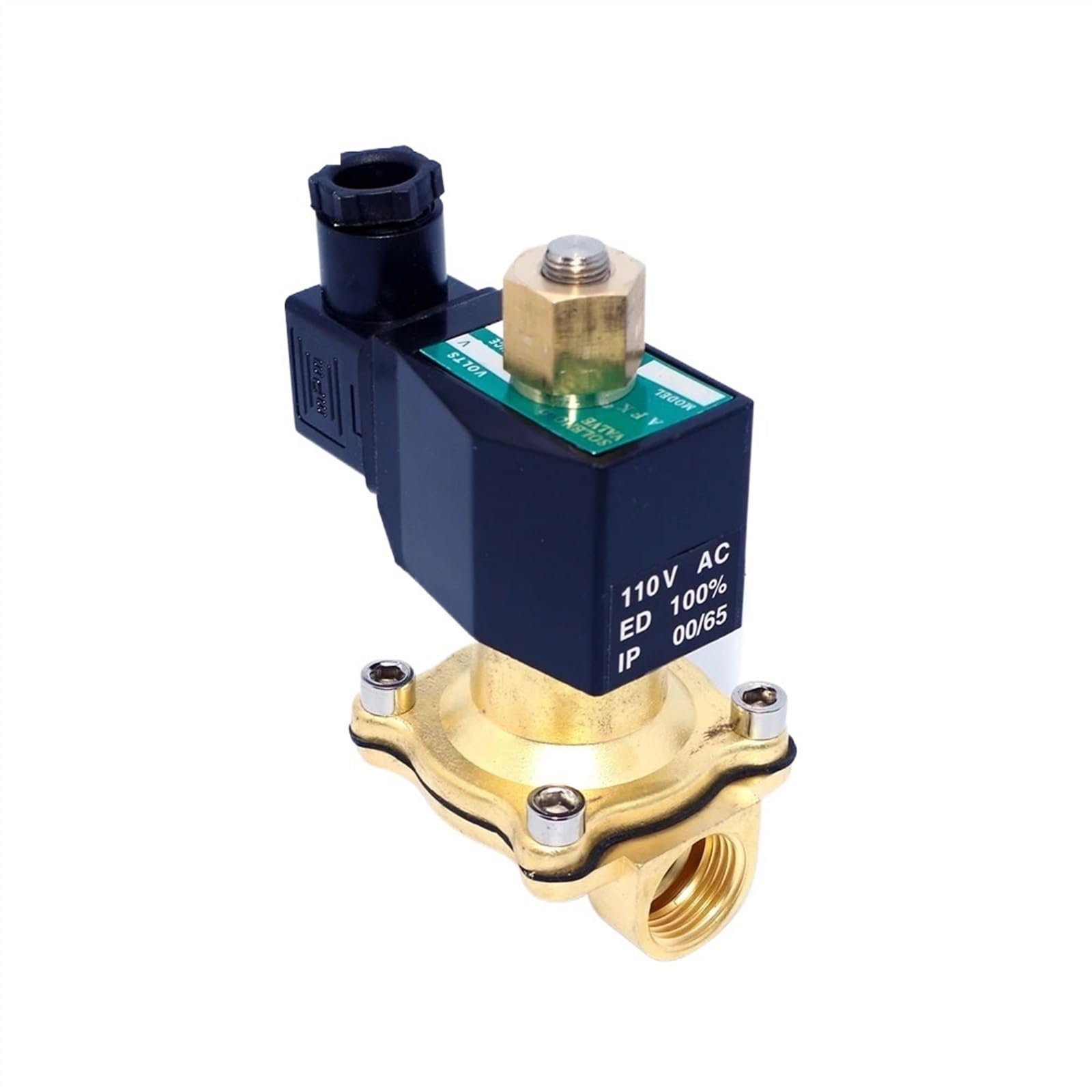 Válvula solenoide agua normalmente abierta evita cortes de flujo 1/2 220v