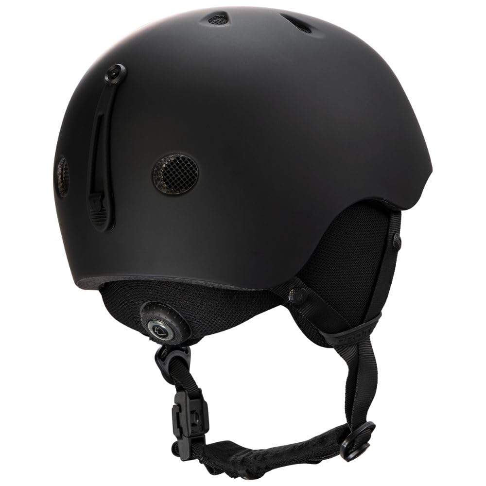 Pro-Tec Klasyczny kask śnieżny, duży rozmiar ochronny dla dzieci, idealny do snowboardu i jazdy na nartach, YS, Stealth Black