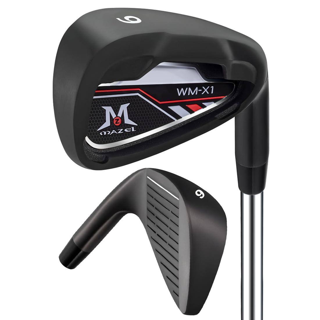 MAZEL Golf Iron for Men 1,2,3,4,5,6,7,8,9, P, S, Right Hand Single Golf Club Iron CNC Milled Face, Precise Direction Control