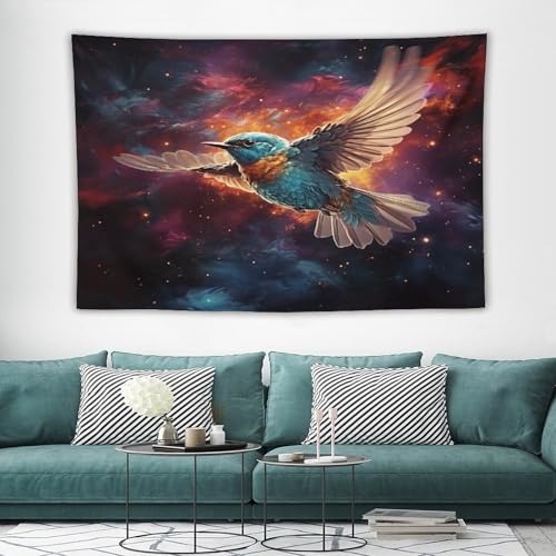 Tapisserie oiseau mignon PAZZK 150×230cm pour salon - 7