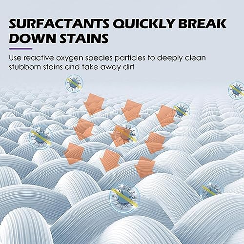 Image of COOFANDY Active Laundry Cloth Stain Remover, Deep Cleaning Detergent for All Textiles, White Shirt Protection, Garment Stubborn Stain Cleaner Oil Remover (1 Pc)