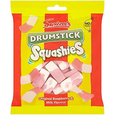 Swizzels Drumstick Original Raspberry & Milk Squashies, 160 g (Pack of 10) Cover
