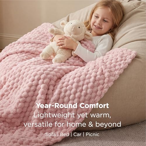 Save on Bedsure Pink Fluffy Throw Blanket - Use Code PE5OYREG - Image 4
