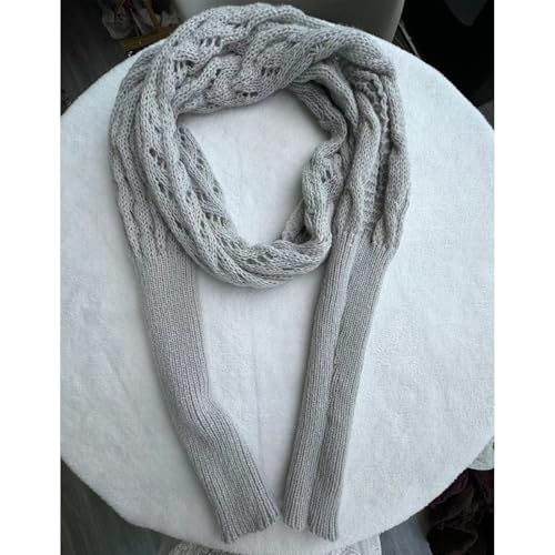 Multifunctional Scarf with Sleeves for Women Soft Knitted Wrap Shawl Autumn Winter Warm Sweater Scarf with Sleeves2