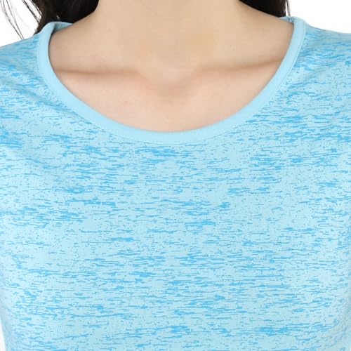 Image of Modeve Women Printed Cotton Blend Half Sleeve Round Neck T-Shirt for Summer