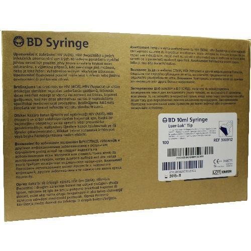 BD PLASTIPAK 10 ml Seringue Luer Lok Verrouillable contre la Déconnexion Accidentelle