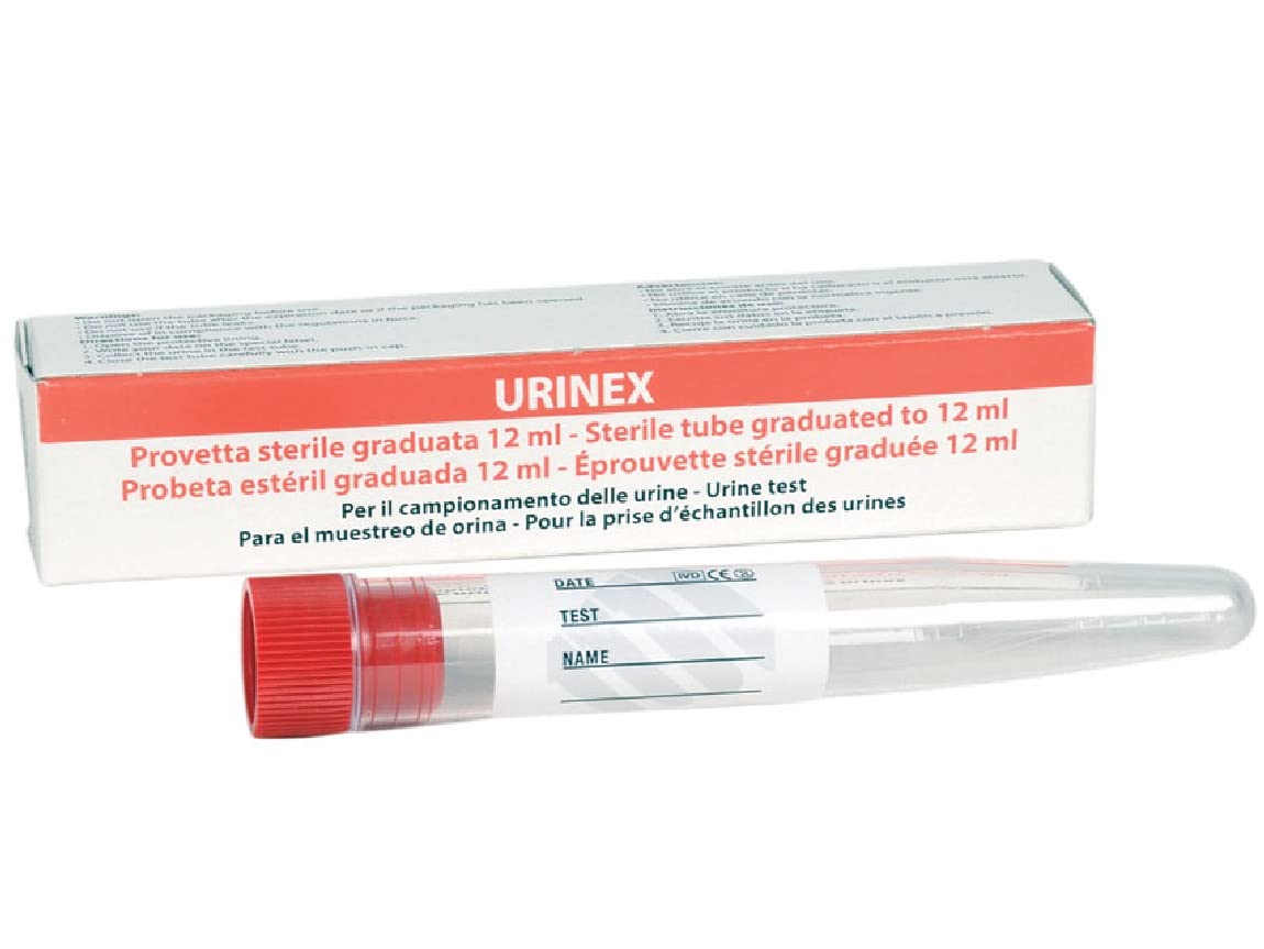Gima 25990 Lot de 100 tubes à essai Urine 12 ml