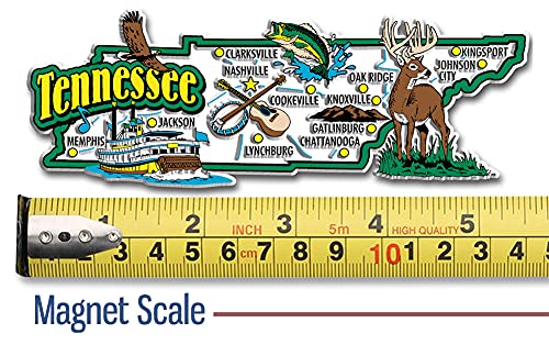 Tennessee Jumbo State Magnet By Classic Magnets, Collectible Souvenirs Made In The Usa #TOP1