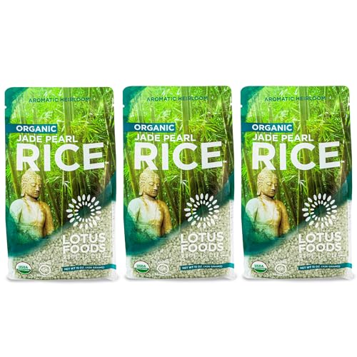 Lotus Foods Organic Jade Pearl Rice - Gluten Free Sushi Style Pea...