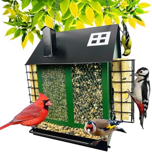 Amazon.com : Putago Bird Feeders for Outdoors, Metal Bird Feeder Suet