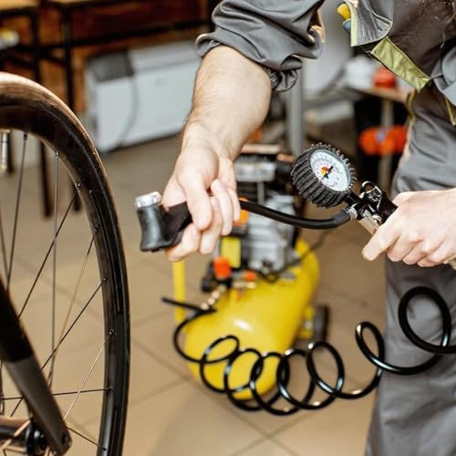 Manguera de aire comprimido flexible de poliuretano negro con acople rápido 6