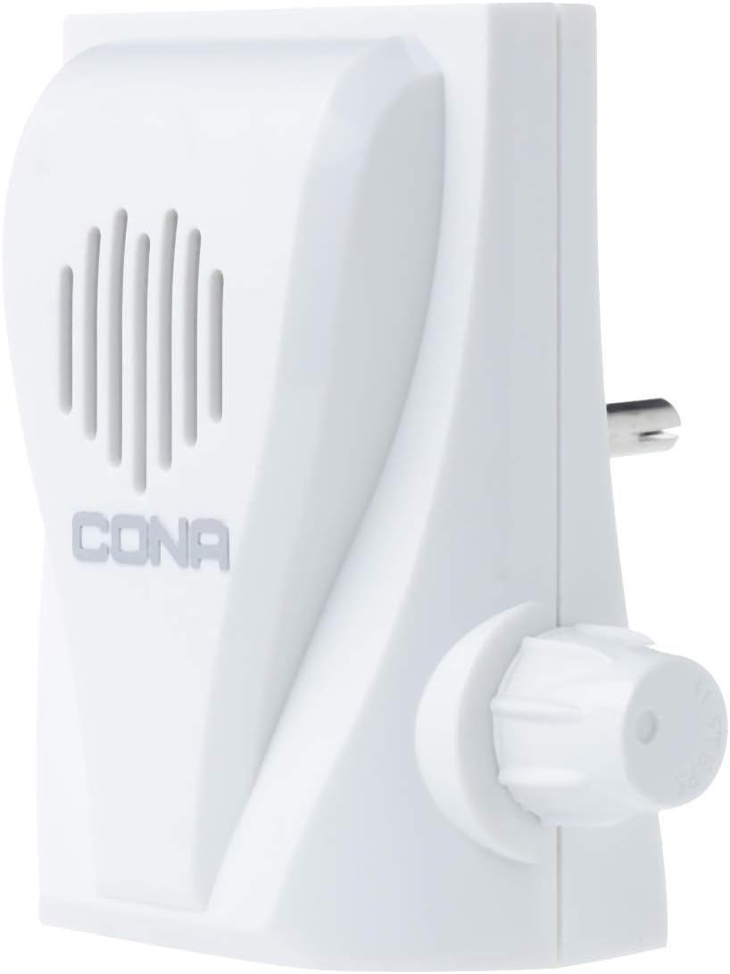CONA Values Range Series 3236 Continous 12 Mantra Chime with Volume Control, White, Small