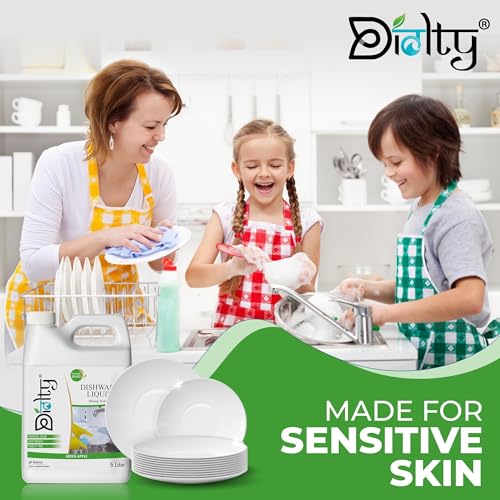 Image of Dish Cleaning Gel, Dish wash Utensil Cleaning liquid, Dish Washing Liquid 5 Liter (Green apple)