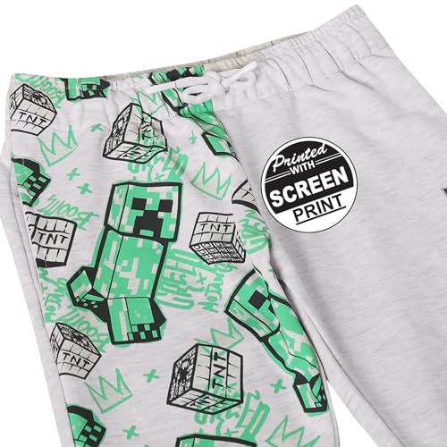 Image of Kidsville Minecraft Printed Regular Fit Grey Ploycotton Boy's Jogger
