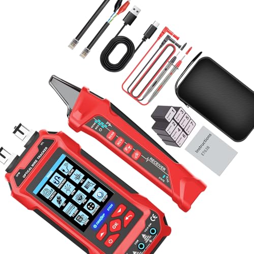 Testeur de câble RJ45 et inspecteur de réseau portable CAT5 à CAT8 avec détecteur de tonalité