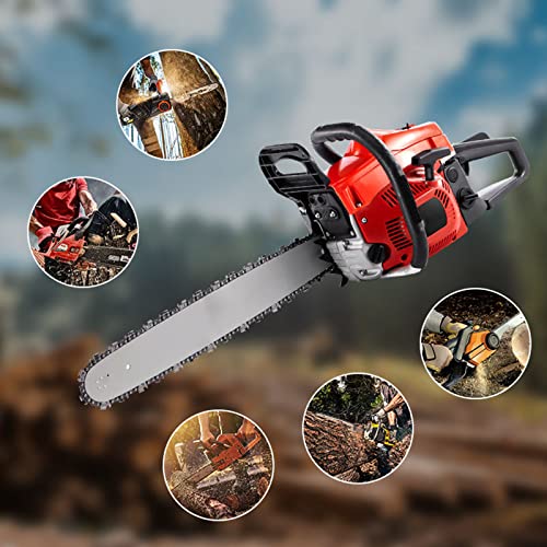 ZHANGTAOLF Gaskettensägen 52cc 2 Zyklus Benzin angetriebener Kabel und Kettensägen Hochleistungs -Gasölketten 20 Zoll… – Bild 6