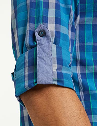 Image of Amazon Brand - Symbol Men's Cotton Checkered Regular Fit Casual Shirt