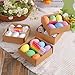 Kids Craft Toys DIY Easter Eggs Craft Kits Colorful Egg Decorating Kits Plastic Easter Eggs Tree Hanging Ornaments Easter Theme Eggs Hunt Vintage Store Display Snowman (B, One Size)