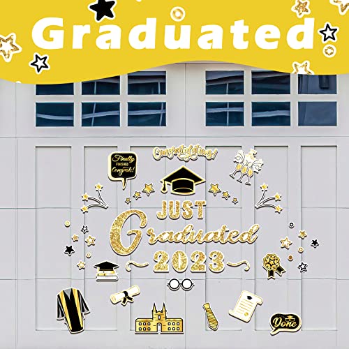 Kingdder 2023 Graduation Car Magnets Graduation Car Decoration Graduation Bumper Sticker Congrats Grad Graduation Cap Magnet Magnetic Refrigerator Car Sticker Decal For Graduation Party Supplies #TOP5