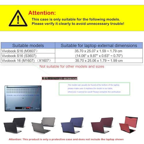 Funda para Laptop ASUS Vivobook 16 y S16 en PU Leather miniatura 2