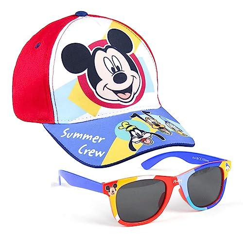 Cerdá Set Gorra y Gafas de Sol de Mickey Mouse, 3-7 años