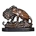 Produktbild WBDZ Dekorative Sammlerstücke Statue Ornament Büro Tischdekoration Bronze Löwe Kampf mit Schlangenfiguren Statue Skulptur