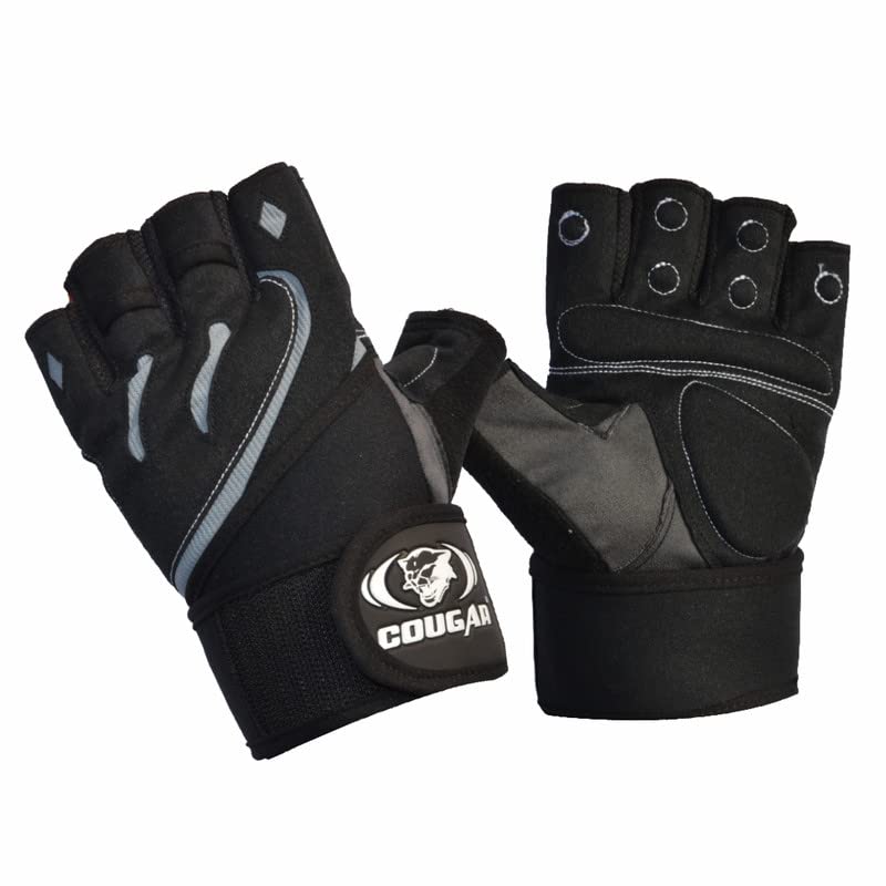 COUGAR Monster Foam Padded Leather Gym Gloves, Suitable for Weight Lifting, Cycling, Exercise, Fitness, Gym Training and General Workouts for Men/Women (Medium Large) (B09X2KCN6Y) Amazon Price History, Amazon Price Tracker