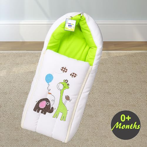 Image of Toddylon Baby Bags New Born Baby Bed | Bedding Set | Carry Bed | Carrier | Holder | Mattress | Infants Boys Girl (0-6 Months) Green