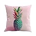 Monbedos Cojín Sleek sofá fundas de almohada Auto Fundas de almohada wohnkultur 45 cm × 45 cm Piña de la fruta tropicales