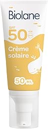 BIOLANE - Baby sunscreen 50 ml SPF50 - High protection against UVA and UBV - Sensitive skin - Water resistant - Face and body - Made in France