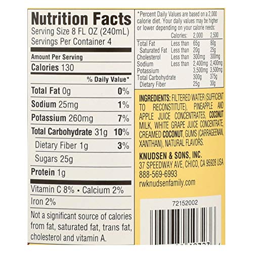 Knudsen Natural Pineapple Coconut Juice, 32 Ounce -- 12 Per Case. #TOP1