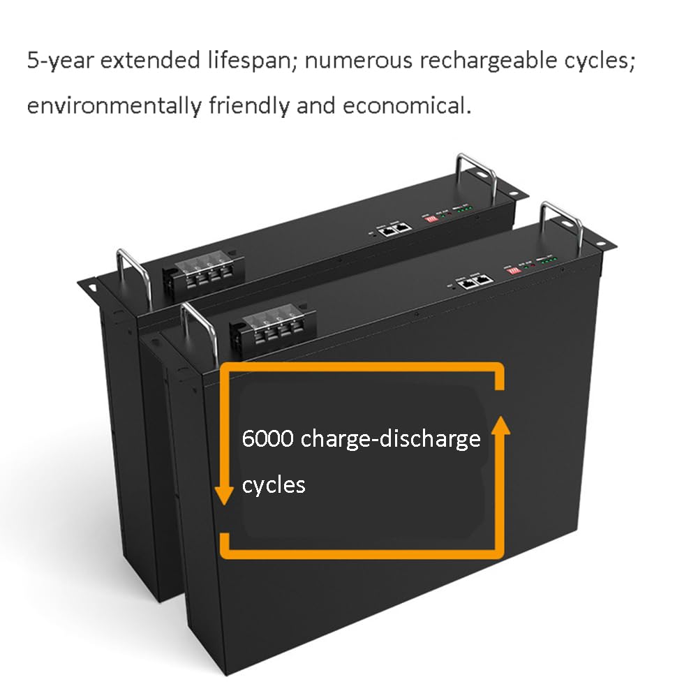 Batería de Litio de polímero de 48 V y 50 Ah, Recargable de Ciclo Profundo, para Sistemas de energía Solar y Almacenamiento de energía en el hogar.