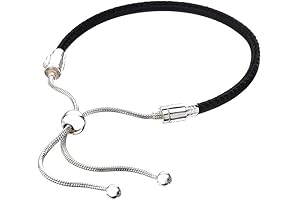 Adjustable European Leather Charm Bracelet