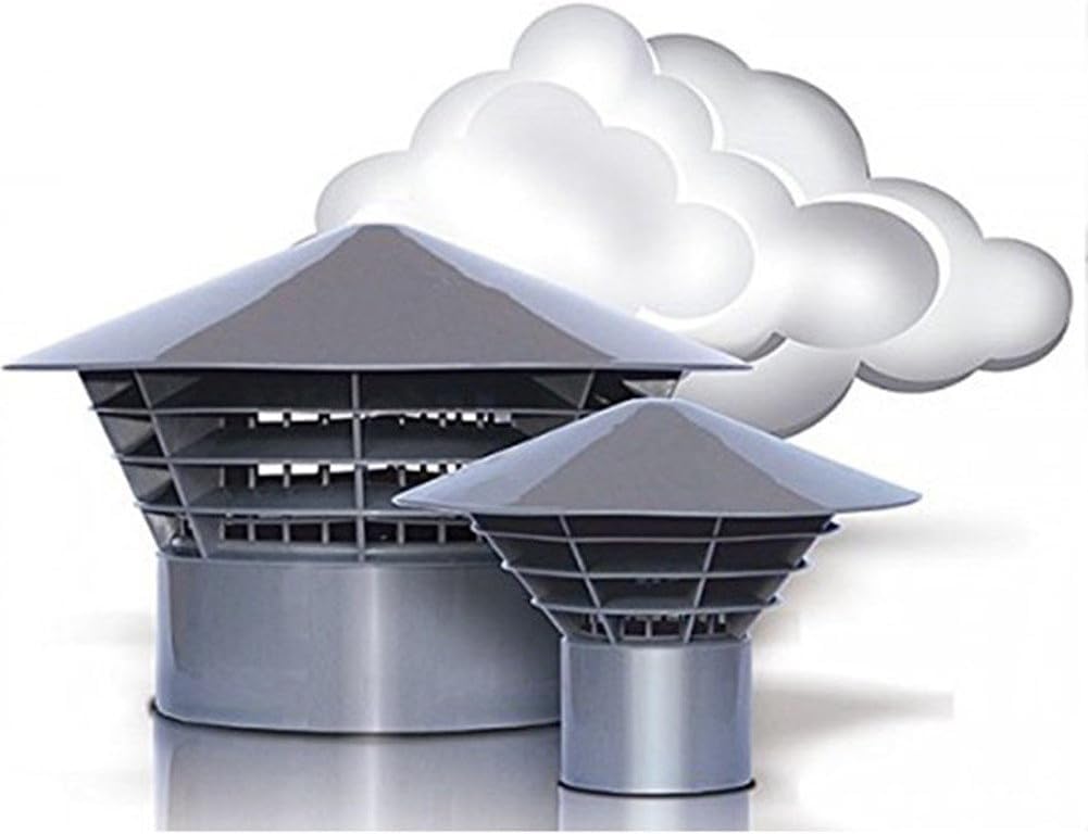 Univent DN 110 - Campana de ventilación para tejado (110 mm, montaje en tubería)