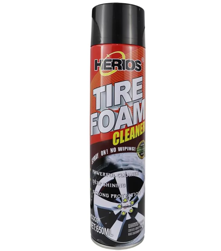Tire Foam Cleaner, 650ml, Spray, Deep Clean