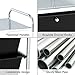 Giantex Rolling Storage Cart w/ 4 Drawers 2 Shelves Metal Rack Shelf Home Office School Beauty Salon Utility Organizer Cart with Wheels (Black)