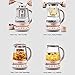 BUYDEEM K2693 Health Pot, Health-Care Beverage Electric Kettle with Thickened Glass, 9-in-1 Fully Automatic Programmable Brew Cooker, 1.5 L, Pink