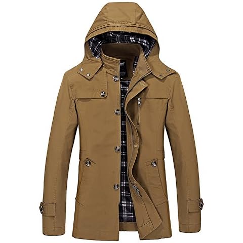YOUTHUP Blouson Homme Kaki Foncé XL Cover