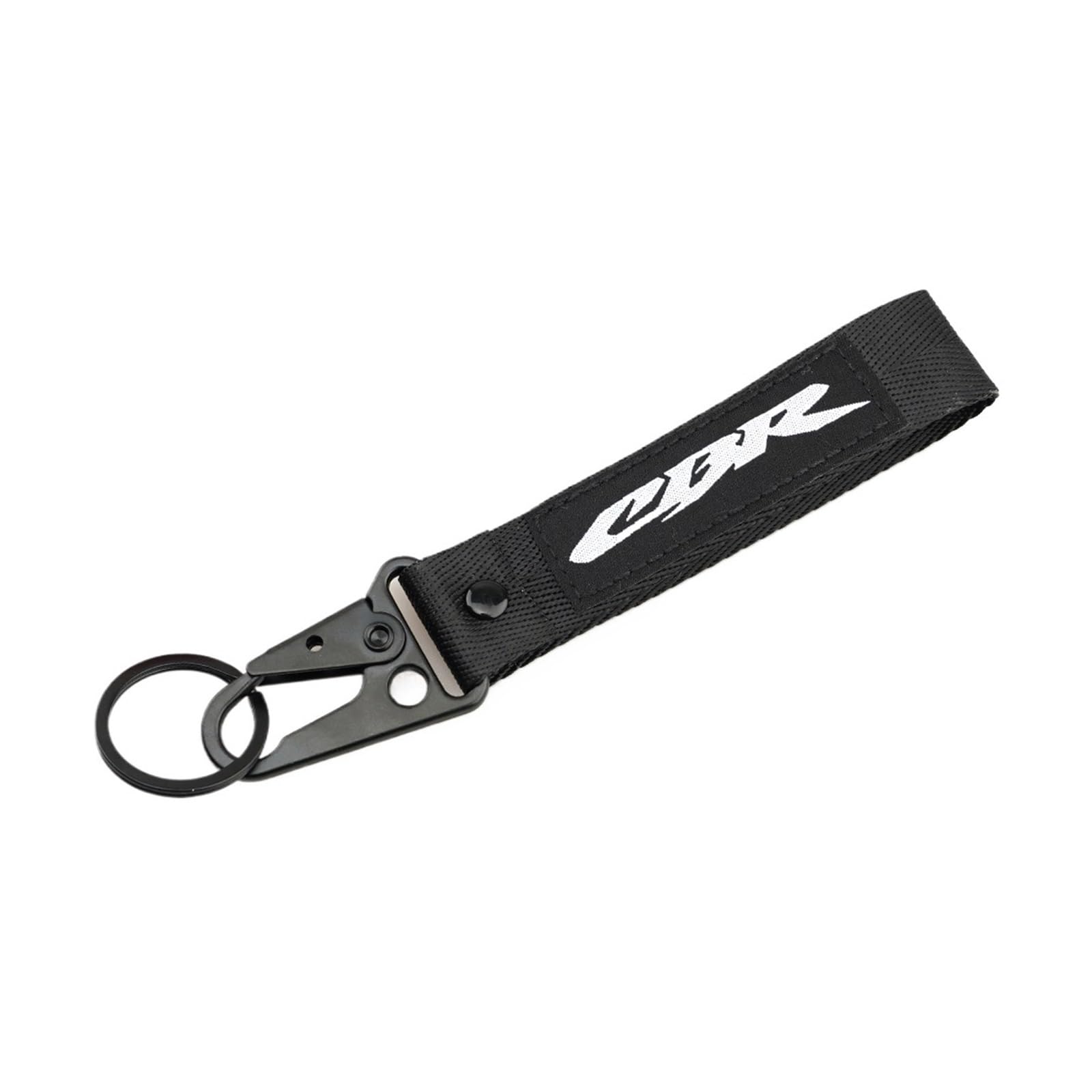 MsDizi Compatible With CBR 125R 600 F4i 650F/R 1100XX 1000F CBR 600 954 1000 RR Motorcycle Accessories Embroidery Keychain Keyring(Black)