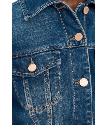 Image of Liverpool Classic Denim Jacket in Stretch Slub Twill