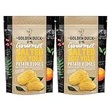 The Golden Duck Gourmet Salted Egg Potato Ridges (Pack Of 2)
