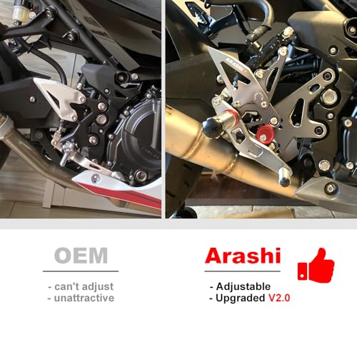 Repose-pieds réglables Ninja 500 pour optimiser la conduite - 7