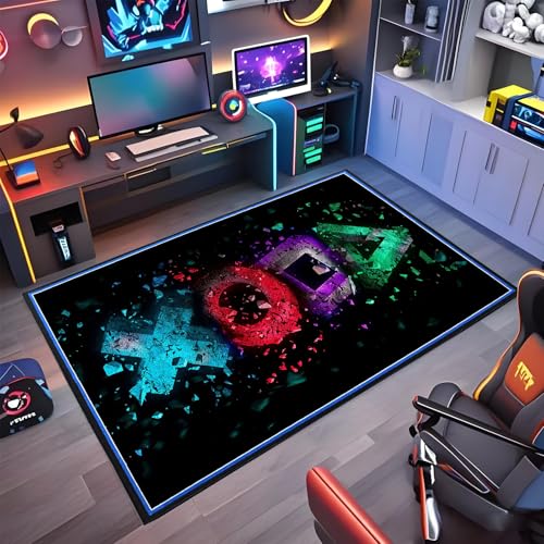 Wuzqju Alfombra Gaming Suelo Alfombrilla para Silla de Oficina Chair Mat Alfombrilla para Silla Suelos Duros Protector de Suelo para Silla de Oficina Alfombra para Silla Gaming Oficina 80 x 120 cm