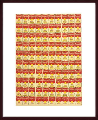 Amazon.co.jp: ポスター アンディ ウォーホル 100 Campbells Soup Cans